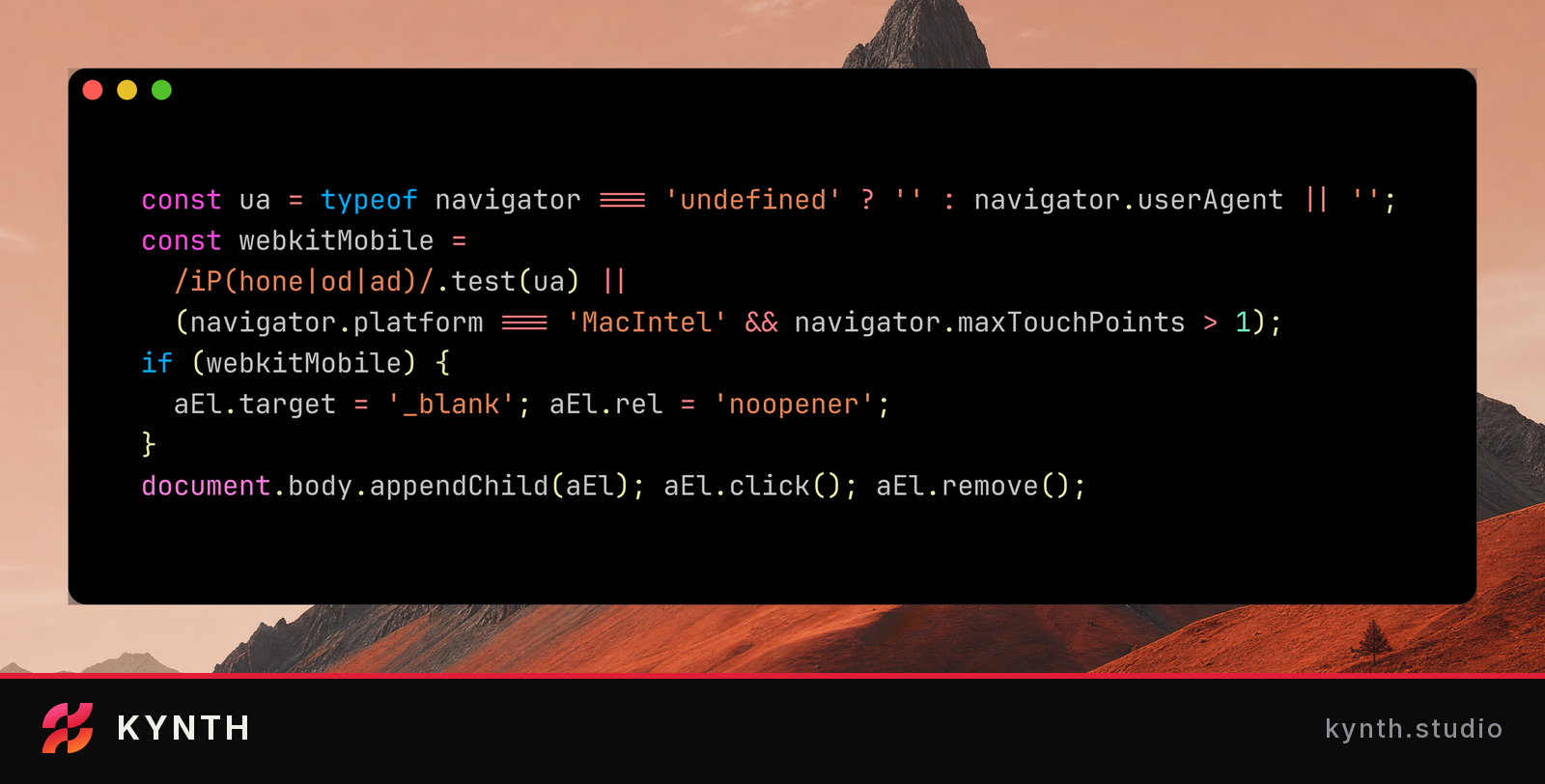 I shipped a download that iOS turned into a navigation — code
